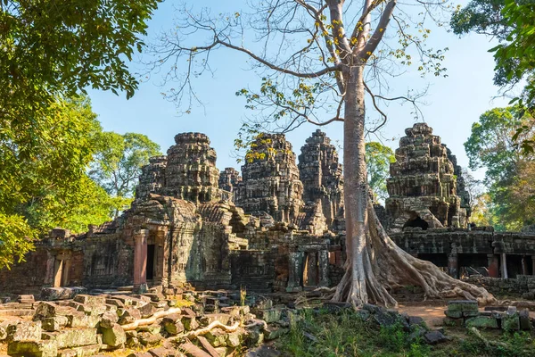 Antient Banteay Kdei tapınakta Wat Angkor Kamboçya'da karmaşık