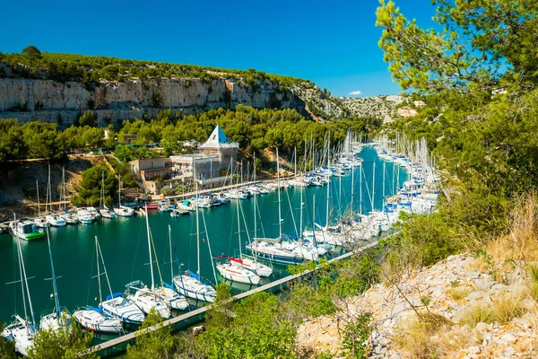 Calanque Port Miou Fjord Bij Cassis Village Provence Frankrijk — Stockfoto