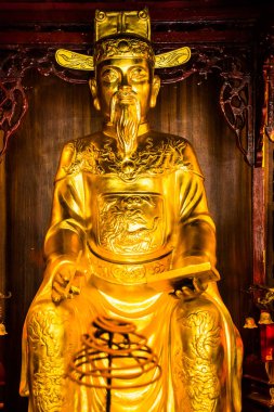 Gizemli Tapınağı Trang bir Unesco peyzaj Ninh Binh, Vietnam