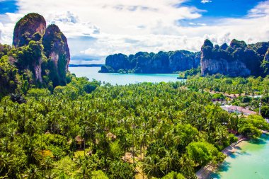 Railay bay, Krabi, Tayland, Thailand, çarpıcı bakış açısı