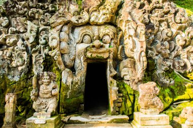 Antik Balili Tapınağı Goa Gajah, fil Mağarası Bali, Unesco, Endonezya'nın ana Tapınağı