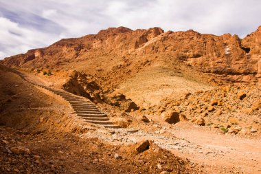 Atlas Dağları, Tinghir, Fas yakınında kanyonda Todgha muhteşemdir