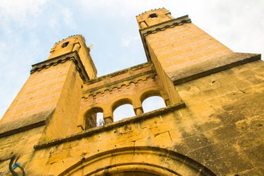 Eski antik Roma Kule Köprüsü, Provence, Verdon, Fransa mahvetti