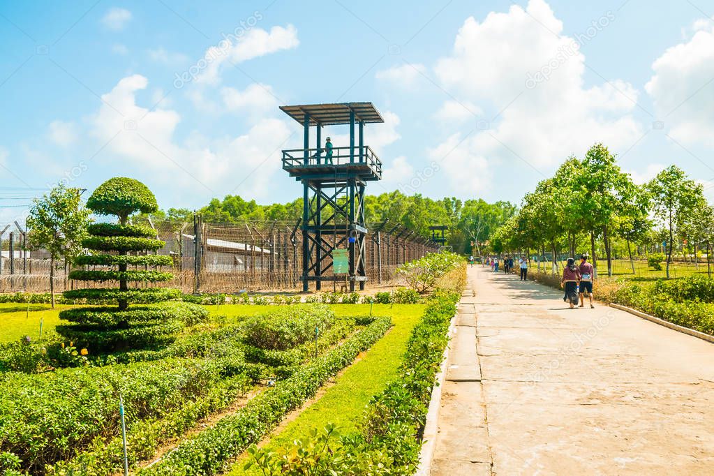 Main view of the Coconut Tree Prison in Phu Quoc Island, Vietnam