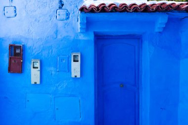 Mavi Medine: Chefchaouen, Morocco, Afrika'nın güzel mavi sokak