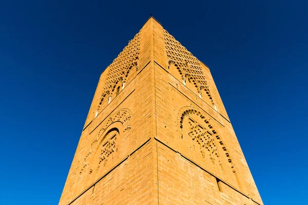 Mil años Torre de Hassan de la capital Rabat en la Unesco, Marruecos —  Fotos de Stock