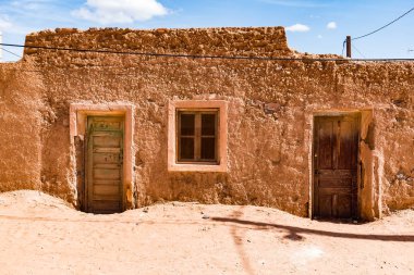 Taouz son köyü Fas sınırında yakınındaki Merzouga, Fas Cezayir ile