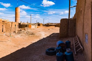 Taouz son köyü Fas sınırında yakınındaki Merzouga, Fas Cezayir ile