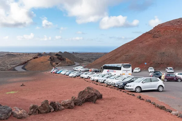 Spanya Nın Kanarya Adaları Lanzarote Adası Ndaki Vulkan Ulusal Parkı — Stok fotoğraf