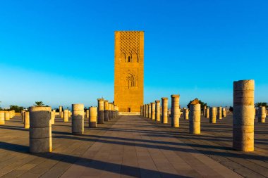 Tousand yaşında kule, Hassan'ın başkenti Rabat Unesco, Fas Afrika