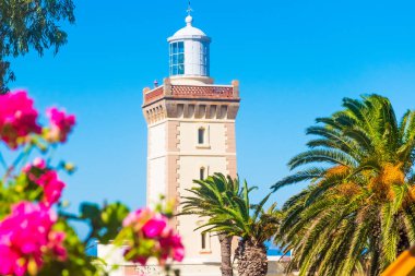 Güzel deniz feneri, Cap Spartel Tanger şehir ve Cebelitarık, Fas Afrika yakın