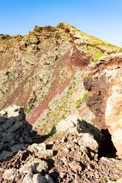 Vulcano Corona Kenarına Yakın Köyü Kuzeyinde Lanzarote Kanarya Adaları Spanya — Stok fotoğraf