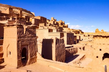 Güzel eski eski şehir AIT Benhaddou yakın Ouarzazate, Atlas, Fas