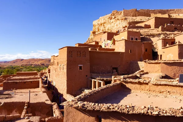 Szép régi ókori város Ait Benhaddou, Ouarzazate, Atlas, Marokkó közelében — Stock Fotó