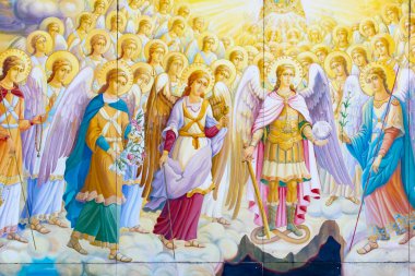 St. Michaels altın kubbeli Manastırı, klasik parlak, Katedral, Ukrayna, Kiev Katedrali kubbeler altın kubbeler