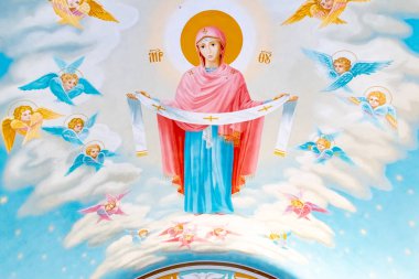 St. Michaels altın kubbeli Manastırı, klasik parlak, Katedral, Ukrayna, Kiev Katedrali kubbeler altın kubbeler