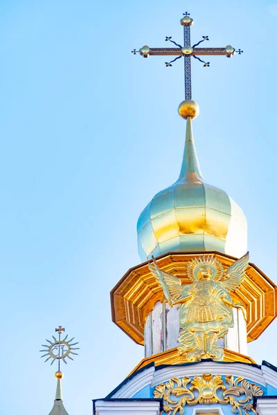 St. Michaels Golden Domed Monastery, classic shinny, golden cupolas of the cathedral cupolas of the cathedral, Ukraine, Kiev