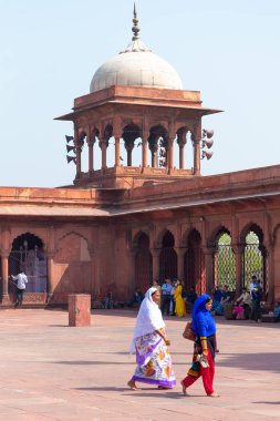 Delhi, Hindistan, Mar 29 2019-Jama Masjid Mosque in Delhi, Hindistan