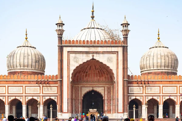 Delhi, indien, mar 29 2019 - jama masjid moschee im zentrum von delhi, indien — Stockfoto