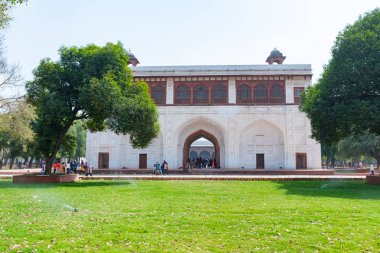 Yeni Delhi, Hindistan, Mar 30 2019-Yeni Delhi, Hindistan Red Fort Naubat Khana Drum House mimarisi