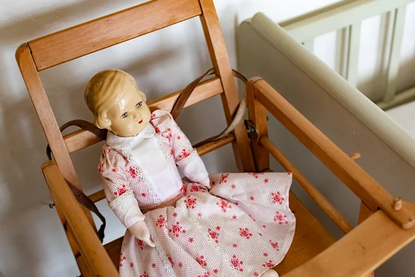 The room in kindergarten with toys and dolls for playing kids — Stock Photo, Image