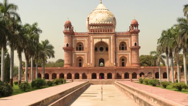 Safdarjung grav i New Delhi, Indien, 4K film video — Stockvideo