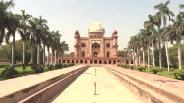 Yeni Delhi Safdarjung Mezarı, Hindistan, 4k görüntüleri video
