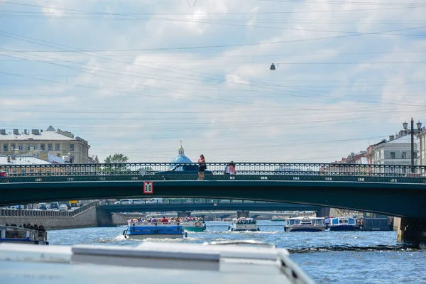 Rusya, St. Petersburg Yaz saati manzaralı