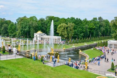 Rusya Peterhof Sarayı St.Petersburg yaz saati
