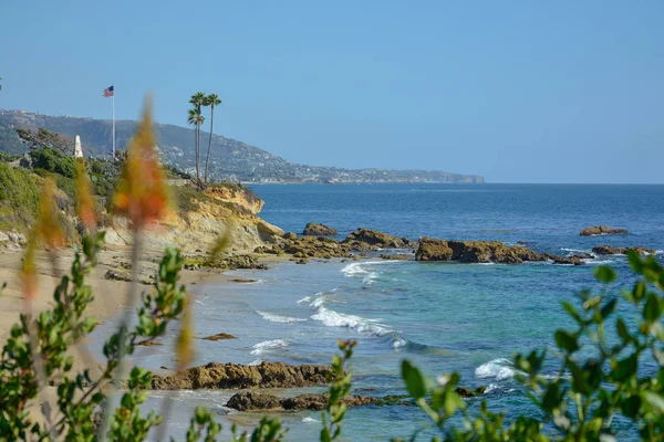 Manzara San Clemente Ocean yan iskele ve raylar pasifik surfliner yakın