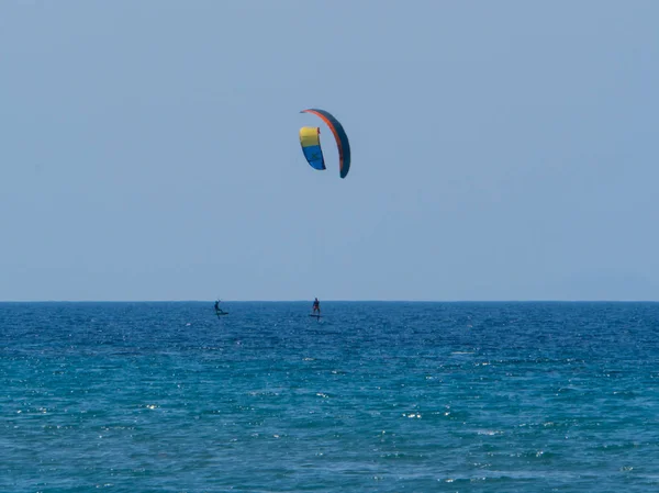 Summer water sports in clear open sea ocean — Stock Photo, Image