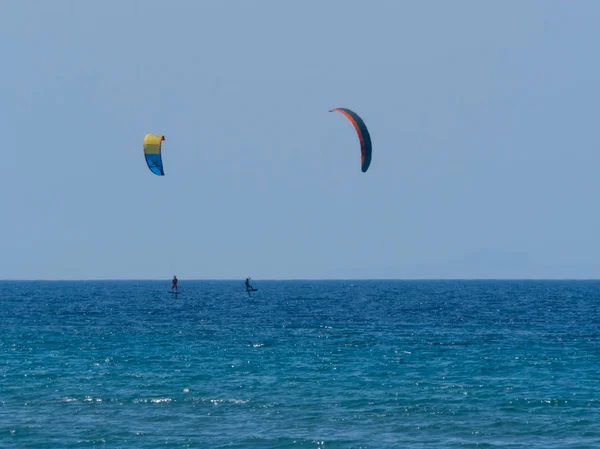 Summer water sports in clear open sea ocean — Stock Photo, Image