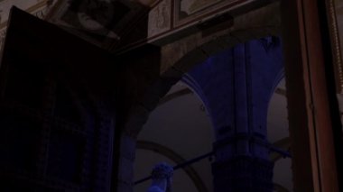 Tarihi Palazzio Vecchio görünümü içeriden