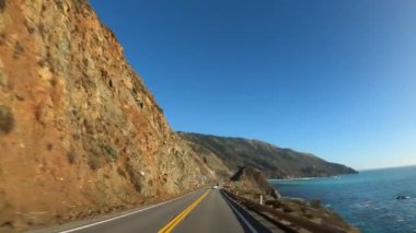 Big Sur California Cabrillo Otoyolu 1. Sahil Yolu, Pov Güney