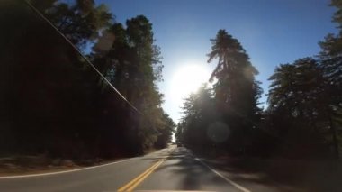 Big Sur California Cabrillo Otoyolu 1. Sahil Yolu, Pov Güney, Günışığı