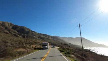 Big Sur California Cabrillo Otoyolu 1. Sahil Yolu, Pov Güney