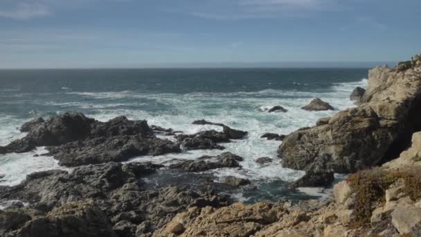 Scenic landscape Big Sur California pacific ocean coast highway 1 — Stock Video