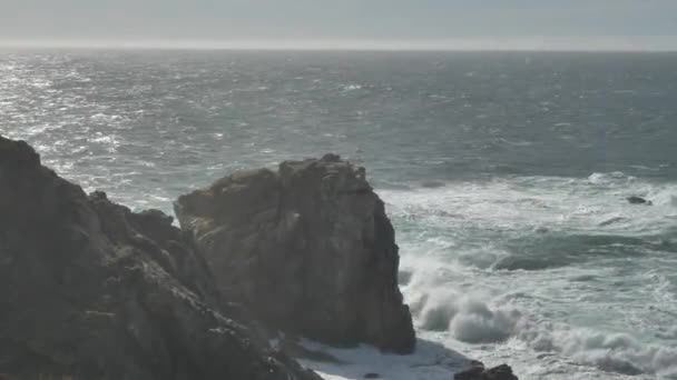 Paisaje escénico Big Sur California Pacífico costa carretera 1 — Vídeos de Stock