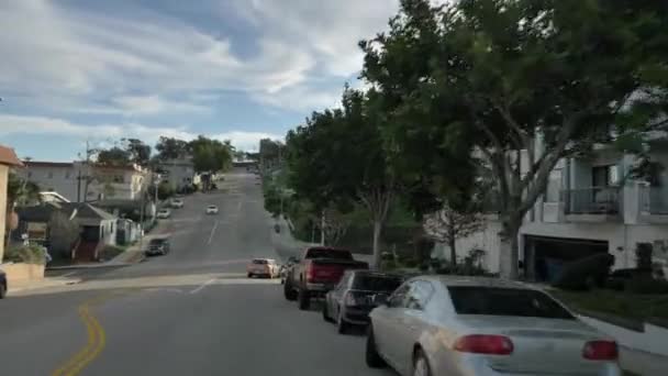 Calles de San Pedro vista desde el coche enero 2020 Estados Unidos California — Vídeos de Stock