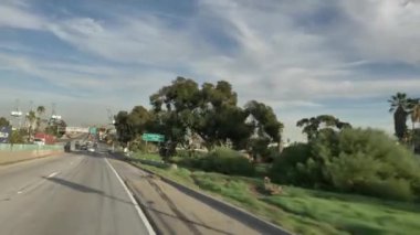 Aşırı sıcak hava köprüsü Liman Long Beach California ABD Ocak 2020