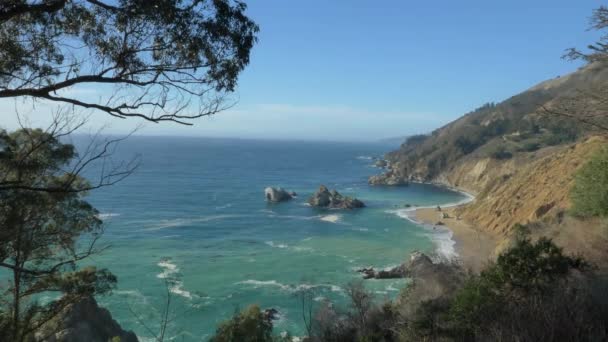 Big Sur Highway nr 1 Westküste Kaliforniens — Stockvideo