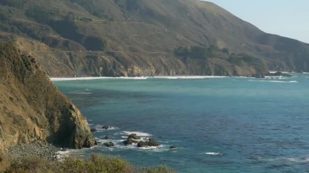 Paysages pittoresques Big Sur Highway nr 1 California West Coast — Video