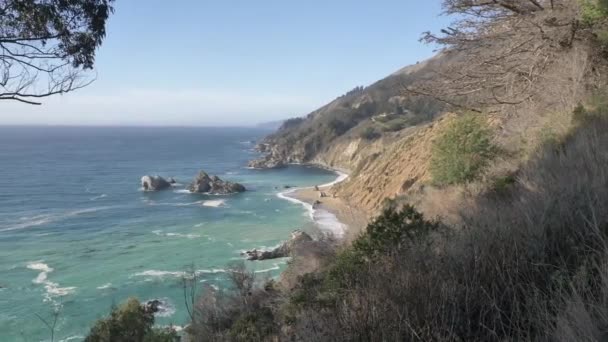 Big Sur Highway nr 1 Costa Oeste da Califórnia — Vídeo de Stock