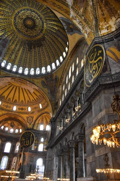 Intérieur Sainte Sophie Ayasofya Istanbul Turquie Byzance Asie — Photo