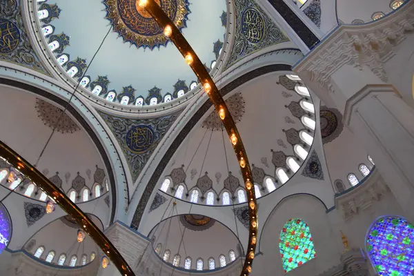 Intérieur Mosquée Camlica Stanbul Turquie — Photo