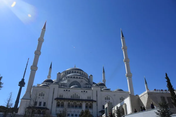 Den Camlica Moske Stanbul Tyrkiet - Stock-foto