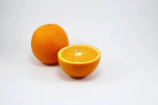 Arancione Isolato Sfondo Bianco — Foto Stock