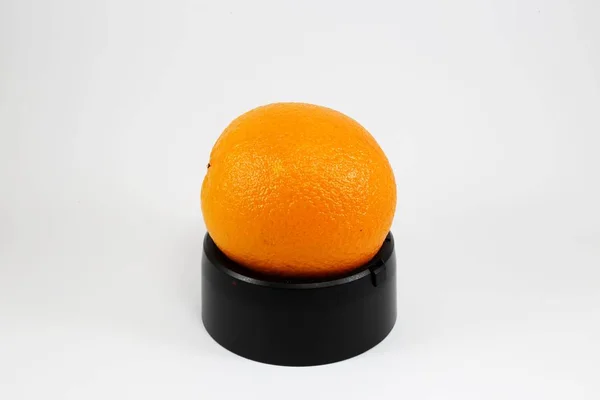 Πορτοκαλί Απομονωμένο Λευκό Φόντο — Φωτογραφία Αρχείου