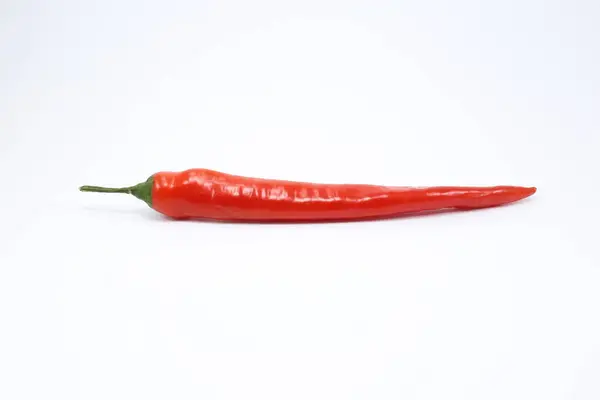 Pimiento Picante Rojo Aislado Sobre Fondo Blanco Chile Aislado Sobre — Foto de Stock