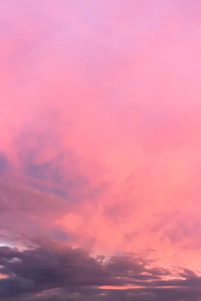 Cielo Dramático Atardecer Con Nubes Colores — Foto de Stock